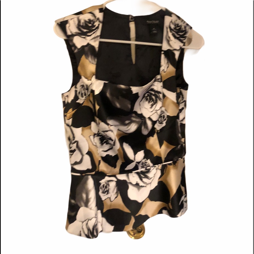Peplum satin top